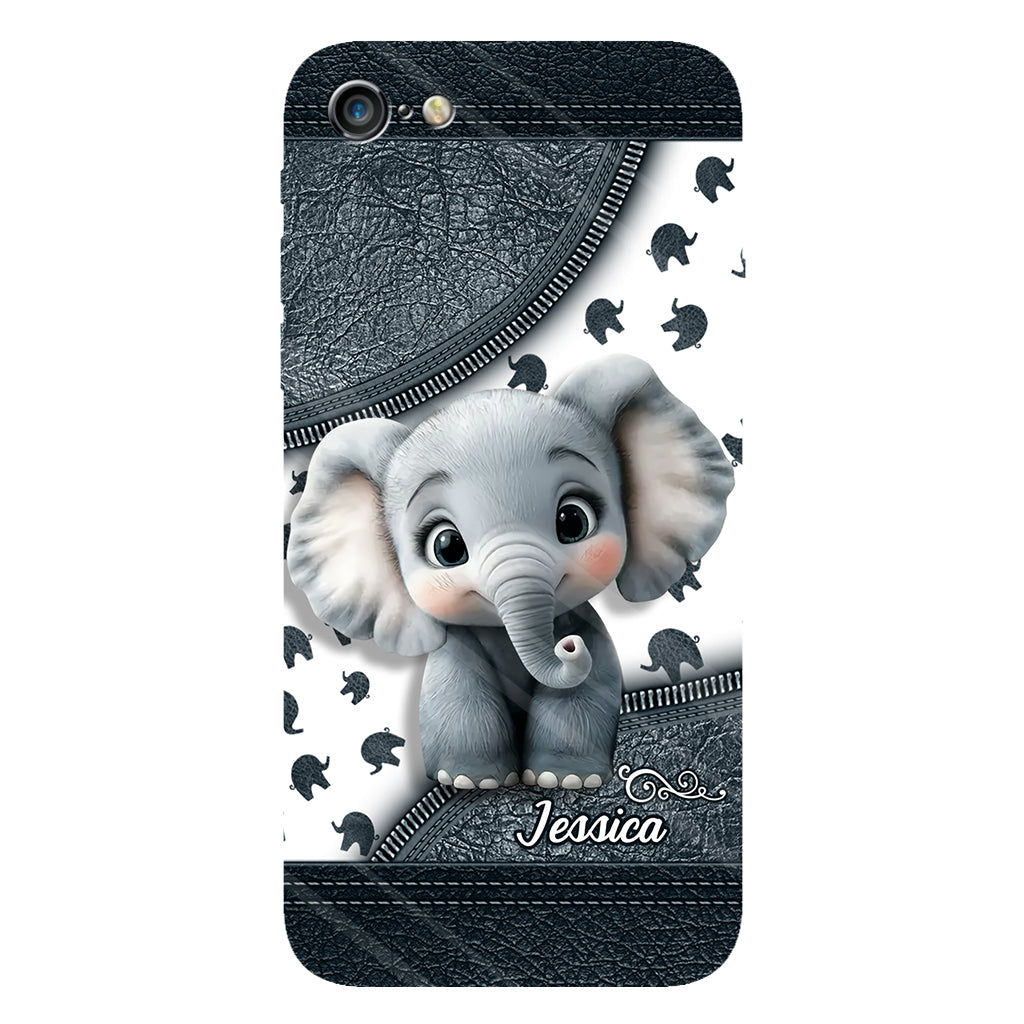 Cute Baby Elephant - Personalized Elephant Full Print Phone Case
