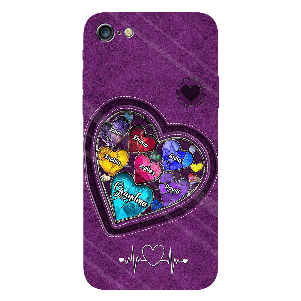 Les chéries de la maman de grand-mère - Coque de téléphone personnalisée avec impression intégrale « Grand-mère »