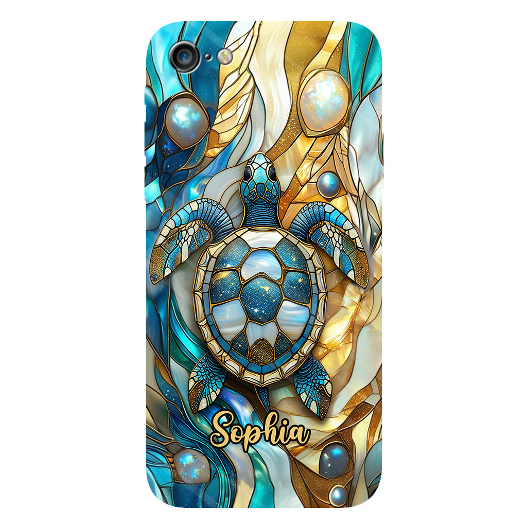 Artistic Turtle - Personalized Turtle Full Print Phone Case