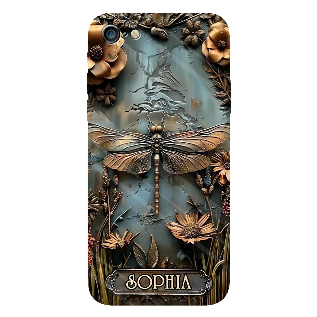 Magnifique libellule, papillon, colibri - Coque de téléphone personnalisée avec impression intégrale sur le thème du jardinage
