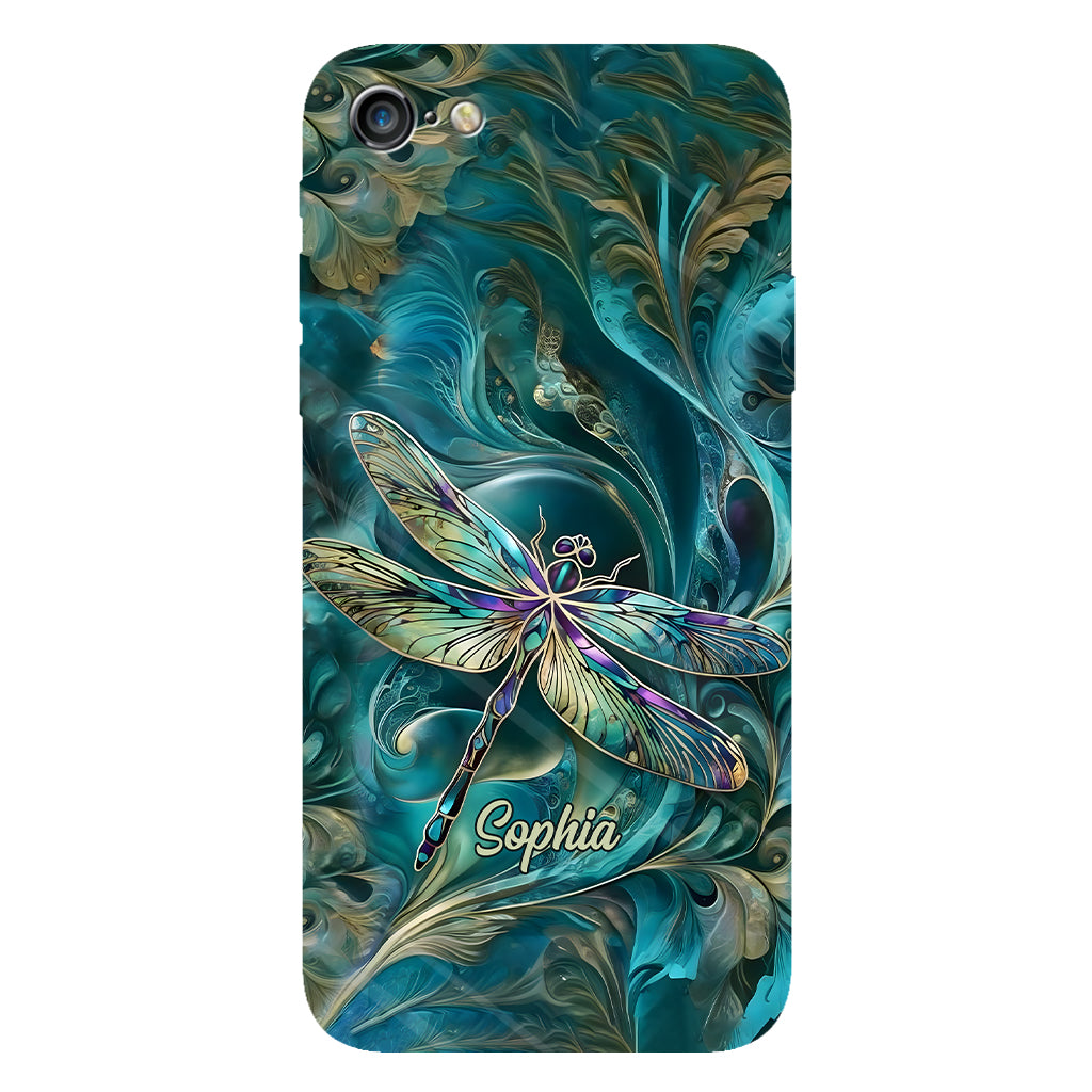 Magnifique libellule - Coque de téléphone personnalisée avec motif libellule intégral