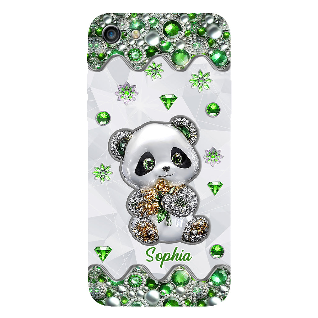Juste une fille qui aime les pandas - Coque de téléphone personnalisée avec impression intégrale « Amoureuse des pandas »