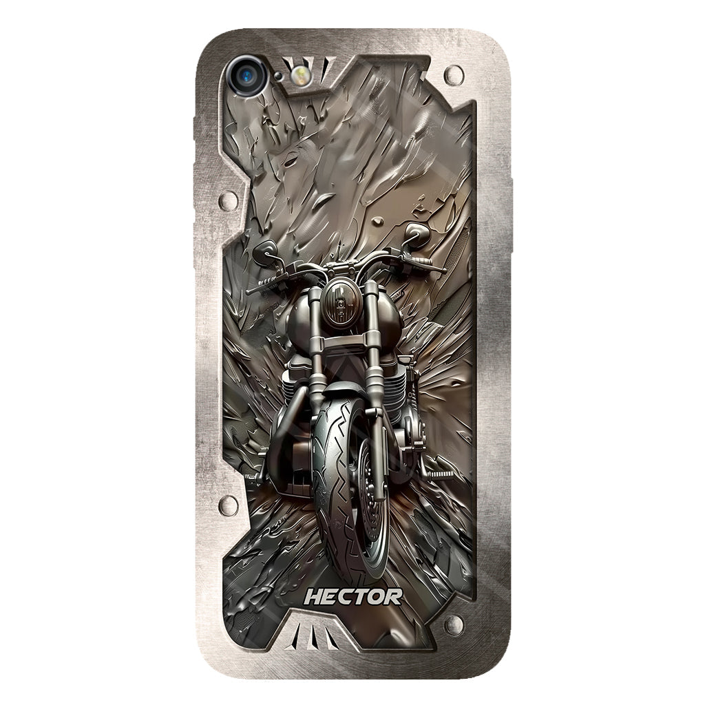 Vintage Motorcycle - Personalized Biker Full Print Phone Case