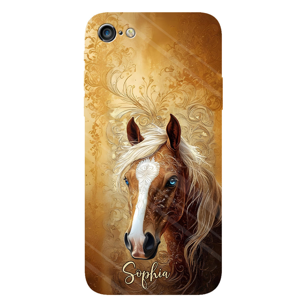 Love Horses - Personalized Horse Full Print Phone Case