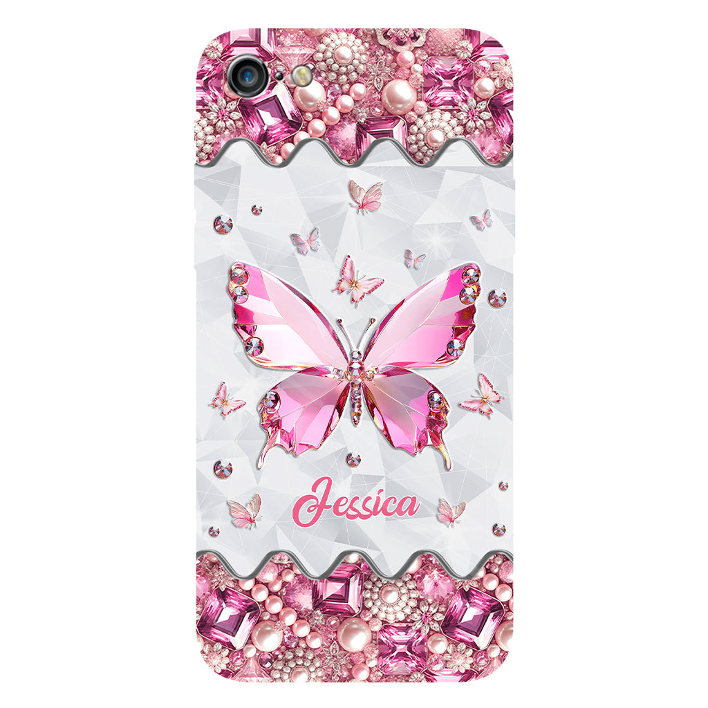 Love Butterfies - Coque de téléphone personnalisée avec imprimé papillon intégral