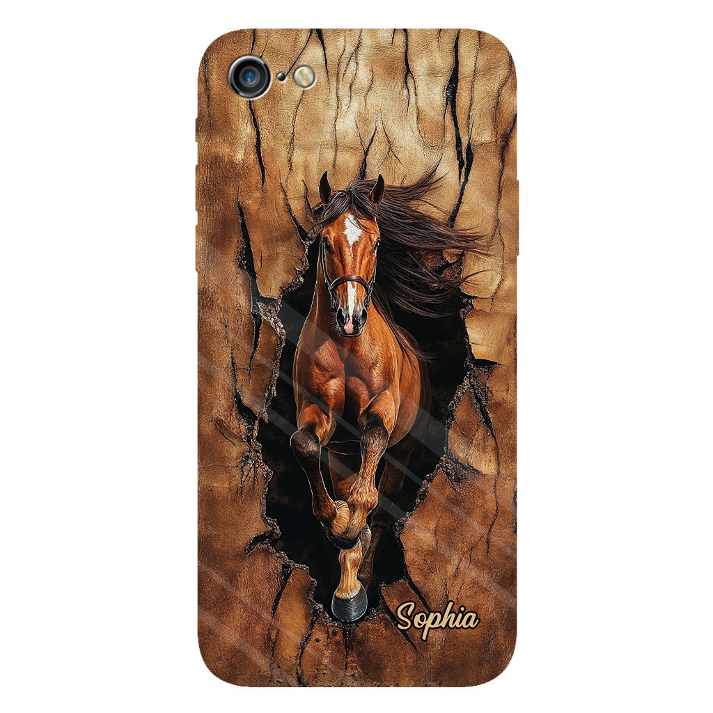 Horse Lovers - Personalized Horse Full Print Phone Case