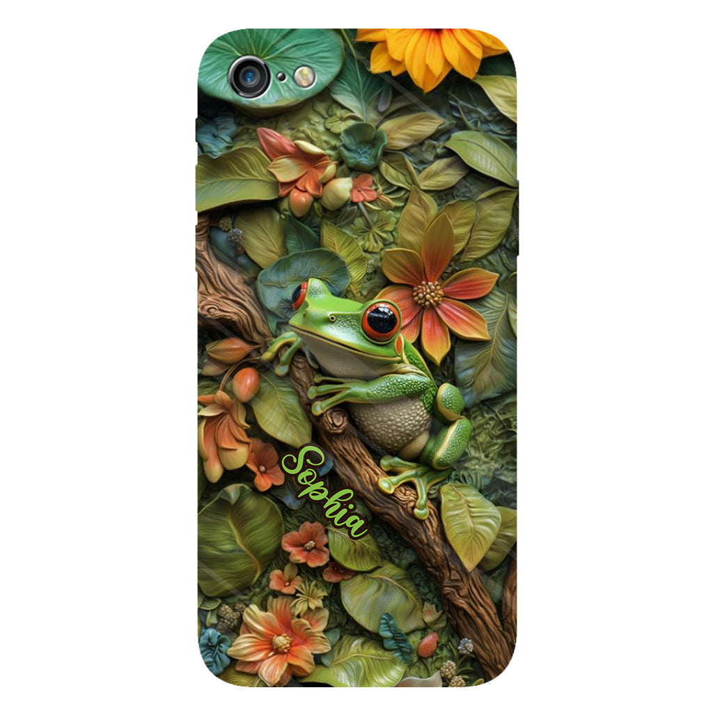 Adorable Grenouille - Coque de téléphone personnalisée avec imprimé grenouille