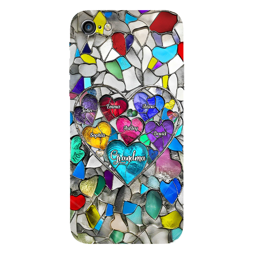 Grandma's Mom's Sweethearts - Personalized Grandma Full Print Phone Case