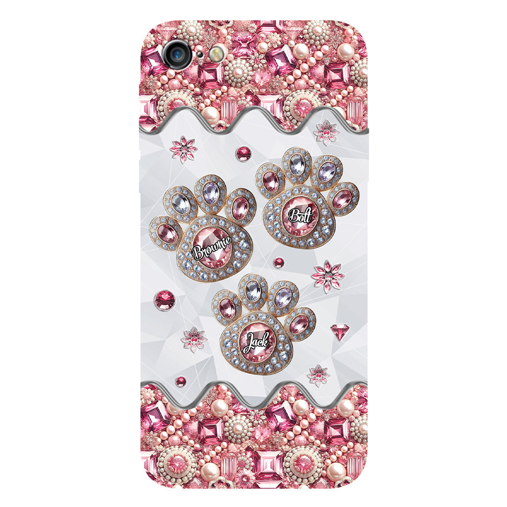 La vie est plus belle avec mes chiens - Coque de téléphone personnalisée avec impression intégrale de chien