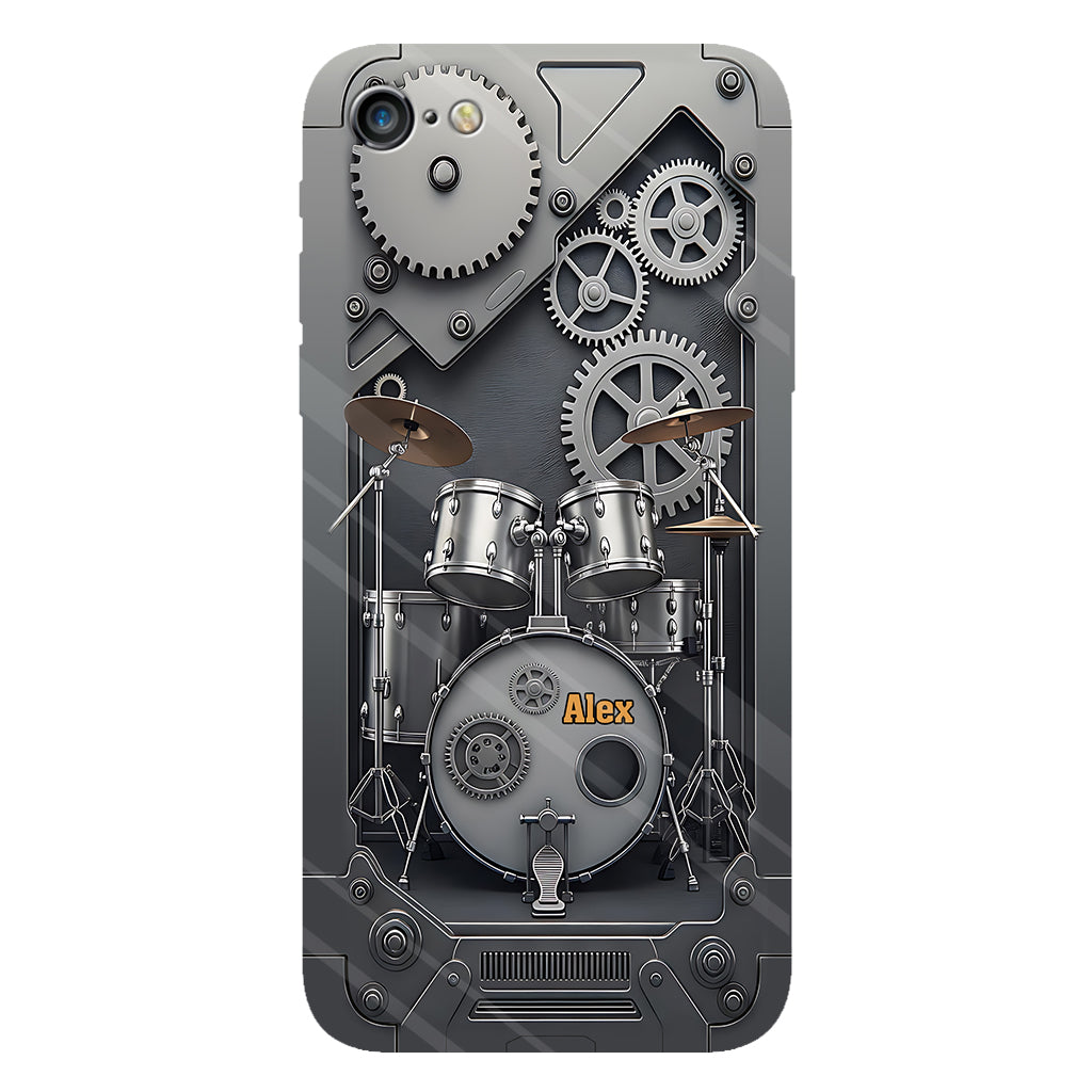 Vie de batteur - Coque de téléphone personnalisée avec impression intégrale pour batteur