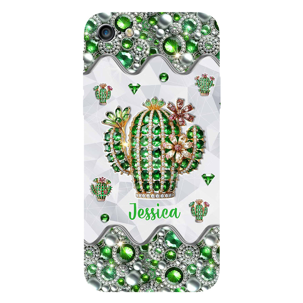 Coque de téléphone personnalisée « Love Cactus » avec motif cactus intégral
