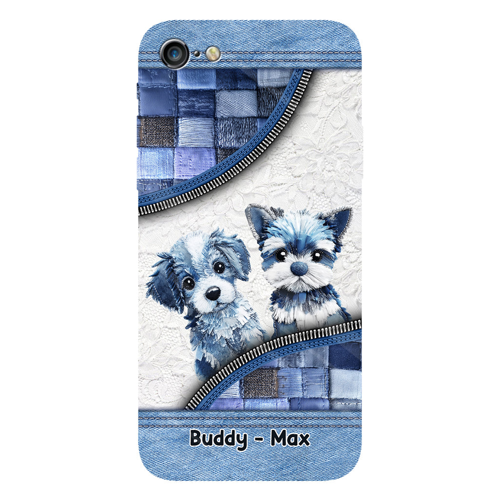Coque de téléphone personnalisée avec imprimé chien mignon