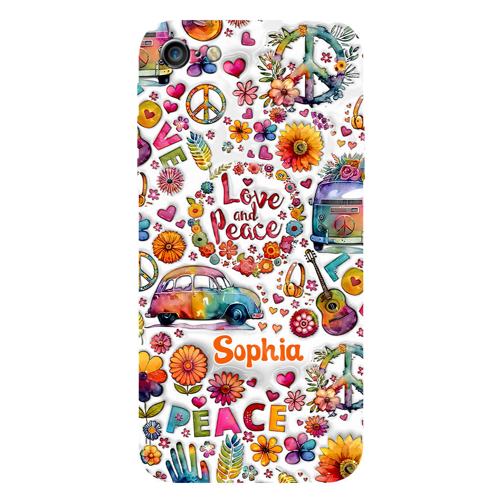 Coque de téléphone personnalisée Hippie Soul - Motif hippie intégral