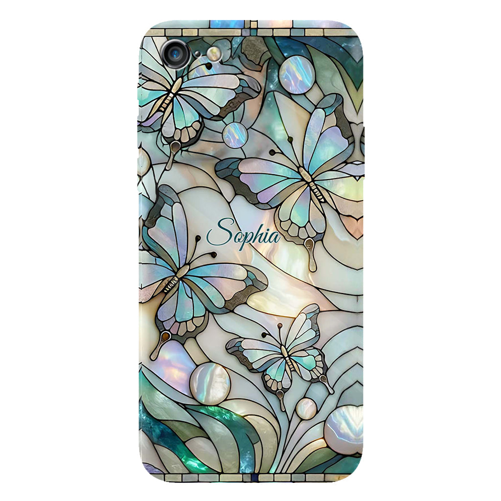 Coque de téléphone personnalisée avec motif papillons « J’adore les papillons »
