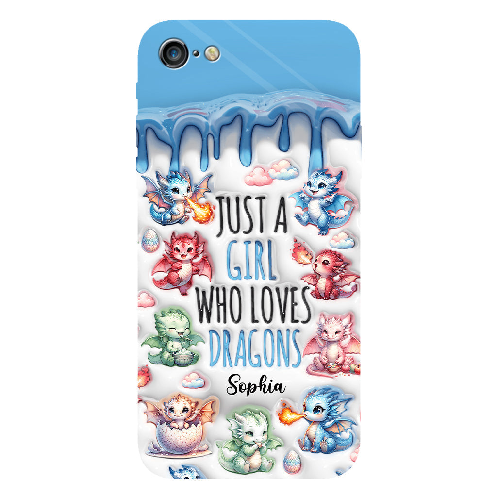 Just A Girl Who Loves Dragons - Personalized Dragon Full Print Phone Case