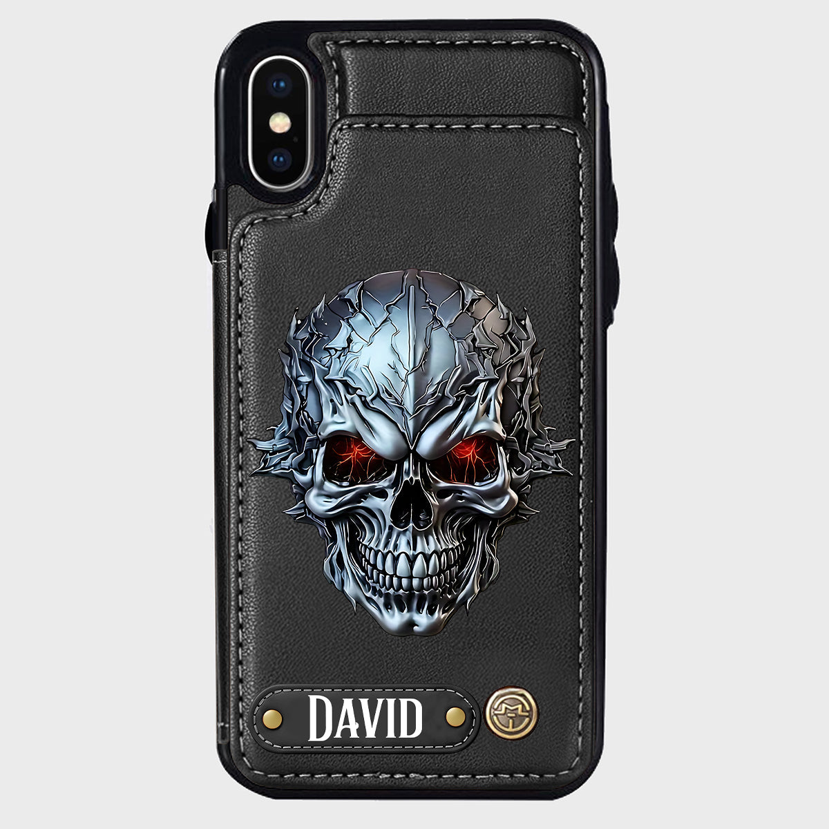 Cool Skull - Personalized Skull Wallet Phone Case