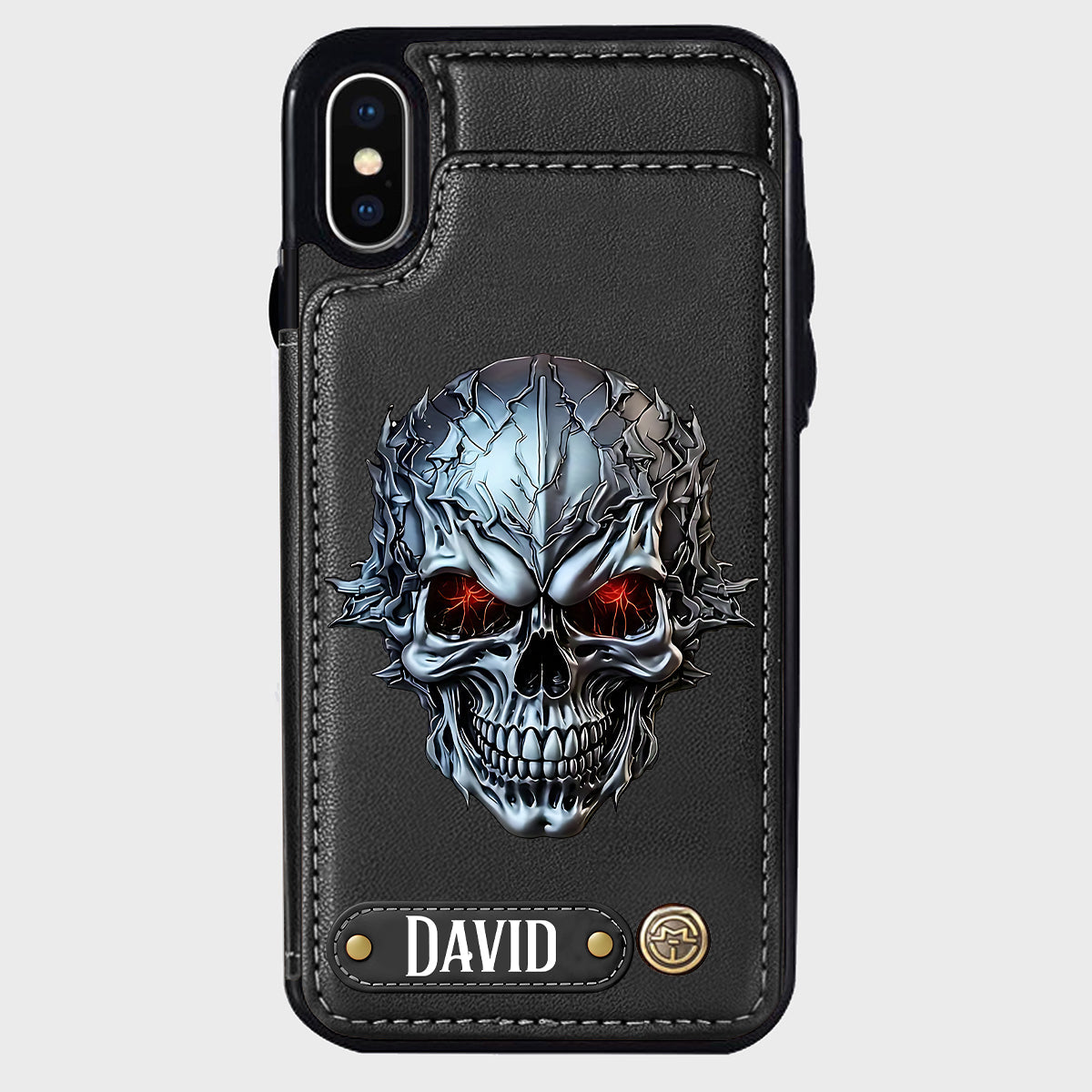 Cool Skull - Personalized Skull Wallet Phone Case
