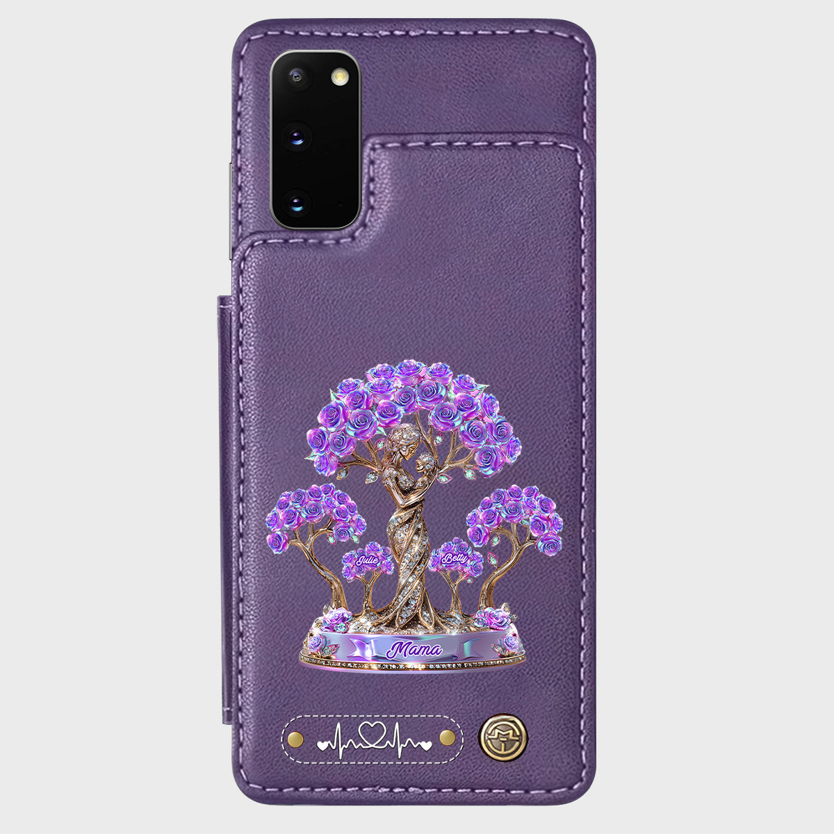 Meilleure maman du monde - Étui portefeuille personnalisé pour téléphone - Maman