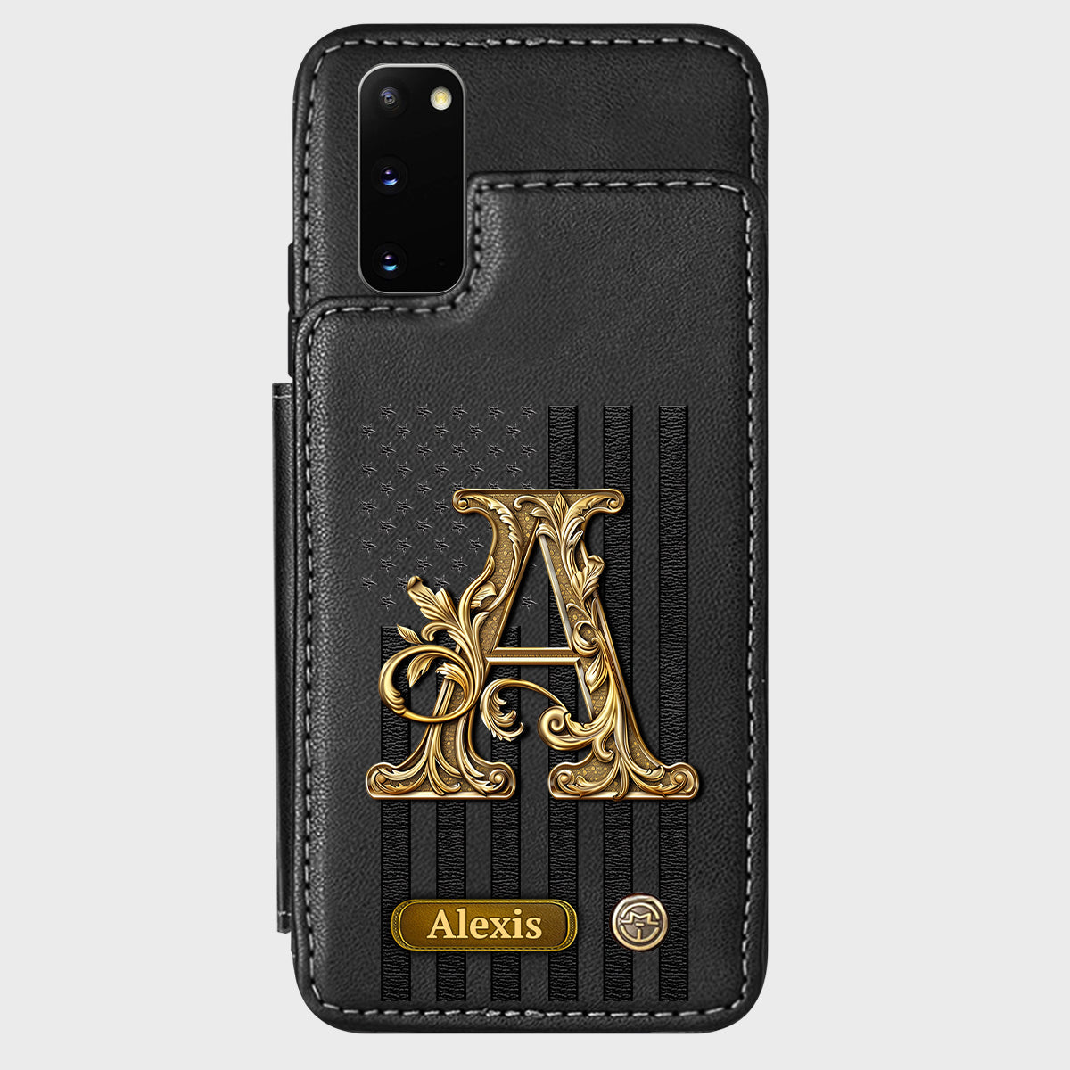 Cadeau initial pour lui, cadeau pour homme… - Étui portefeuille personnalisé pour téléphone