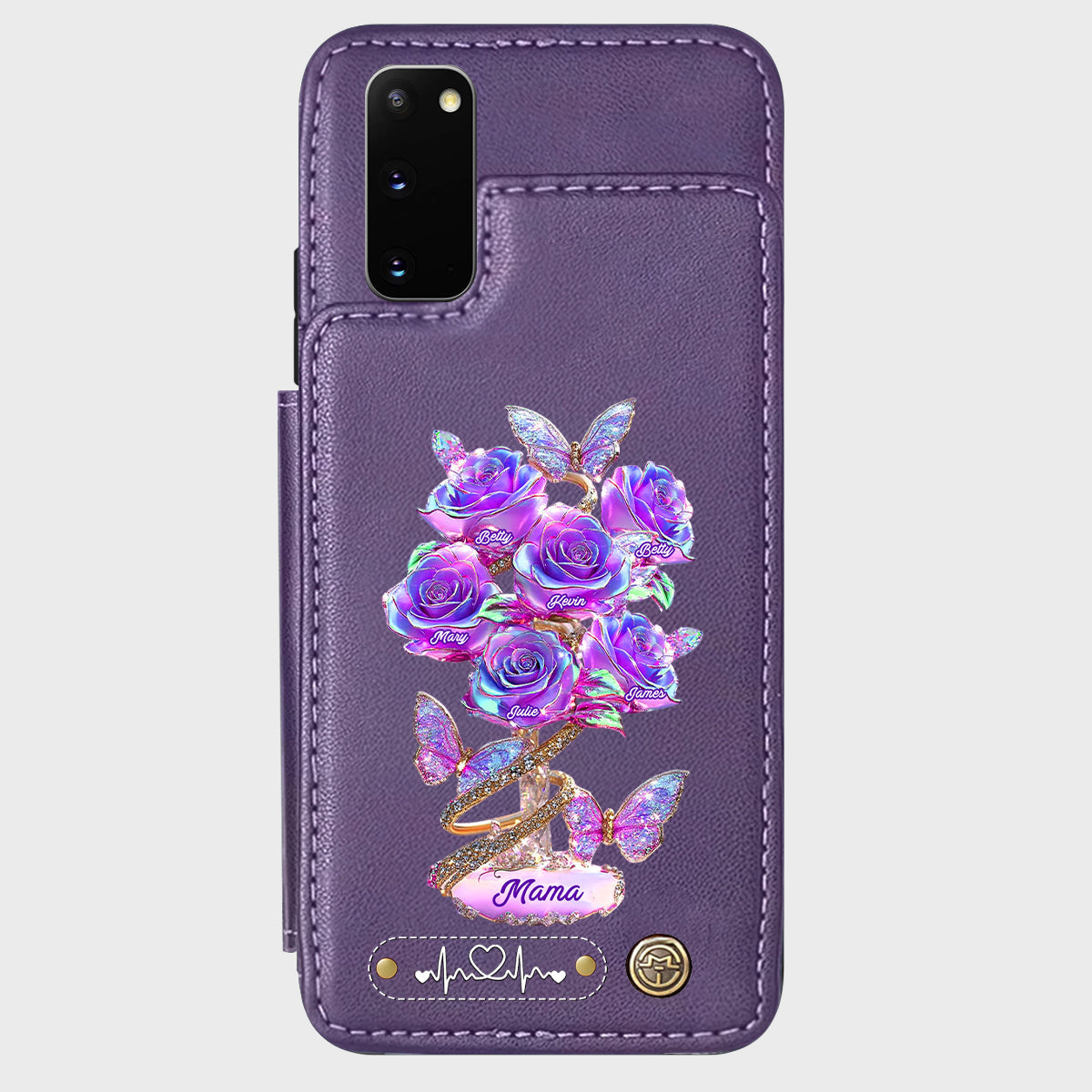 Meilleure maman du monde - Étui portefeuille personnalisé pour téléphone - Maman