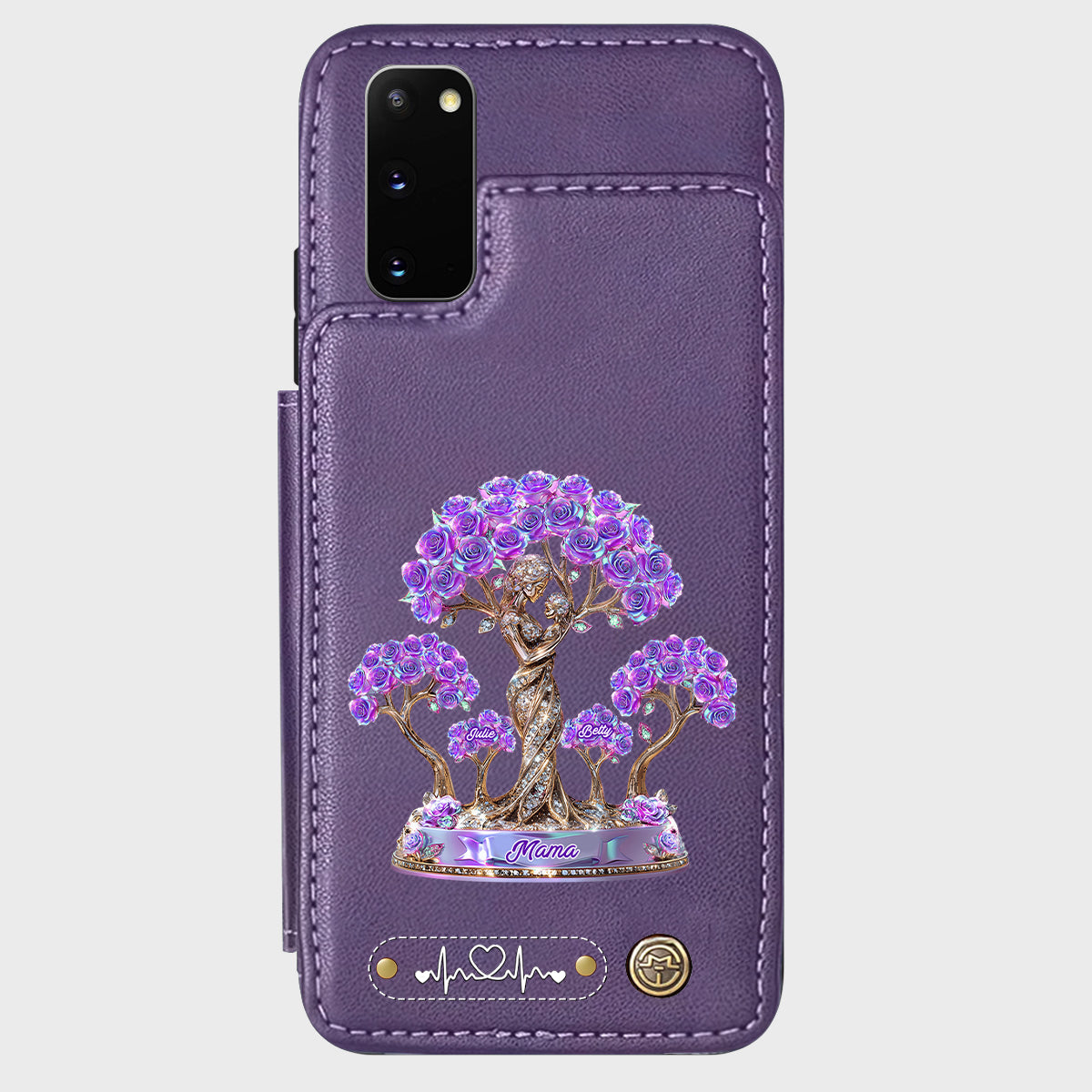 Meilleure maman du monde - Étui portefeuille personnalisé pour téléphone - Maman