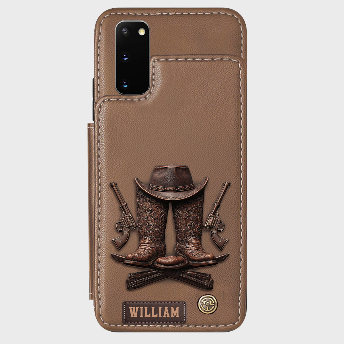 Western Spirit - Personalized Western Outfit Wallet Phone Case