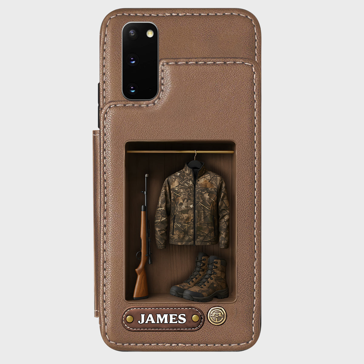 Passionné de chasse - Étui portefeuille personnalisé pour téléphone sur le thème de la chasse