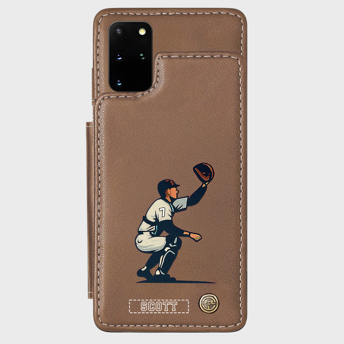 C'est la saison du baseball ! - Étui portefeuille personnalisé pour téléphone portable sur le thème du baseball