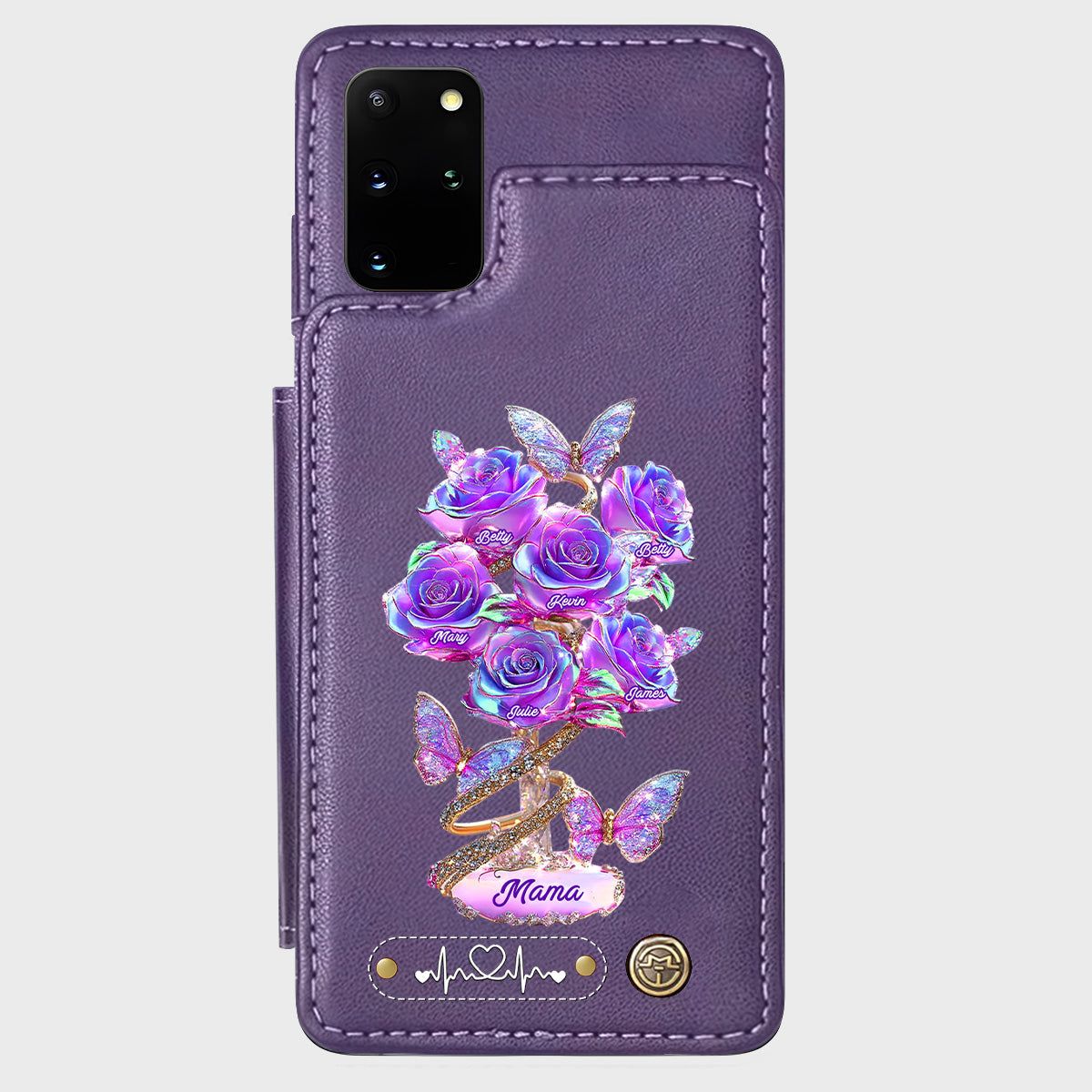 Meilleure maman du monde - Étui portefeuille personnalisé pour téléphone - Maman