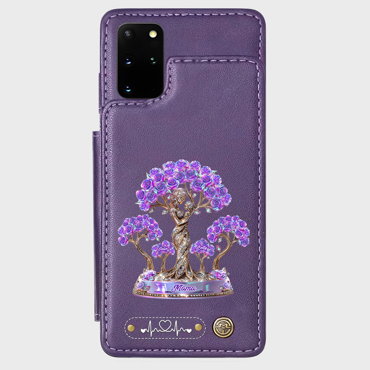 Meilleure maman du monde - Étui portefeuille personnalisé pour téléphone - Maman