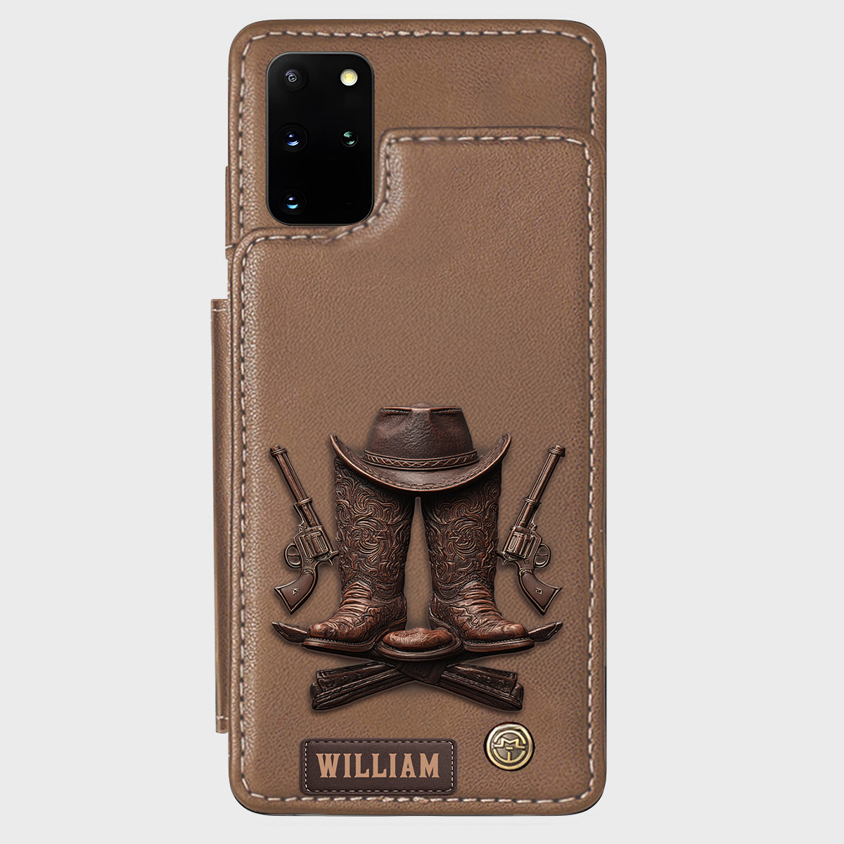 Western Spirit - Personalized Western Outfit Wallet Phone Case
