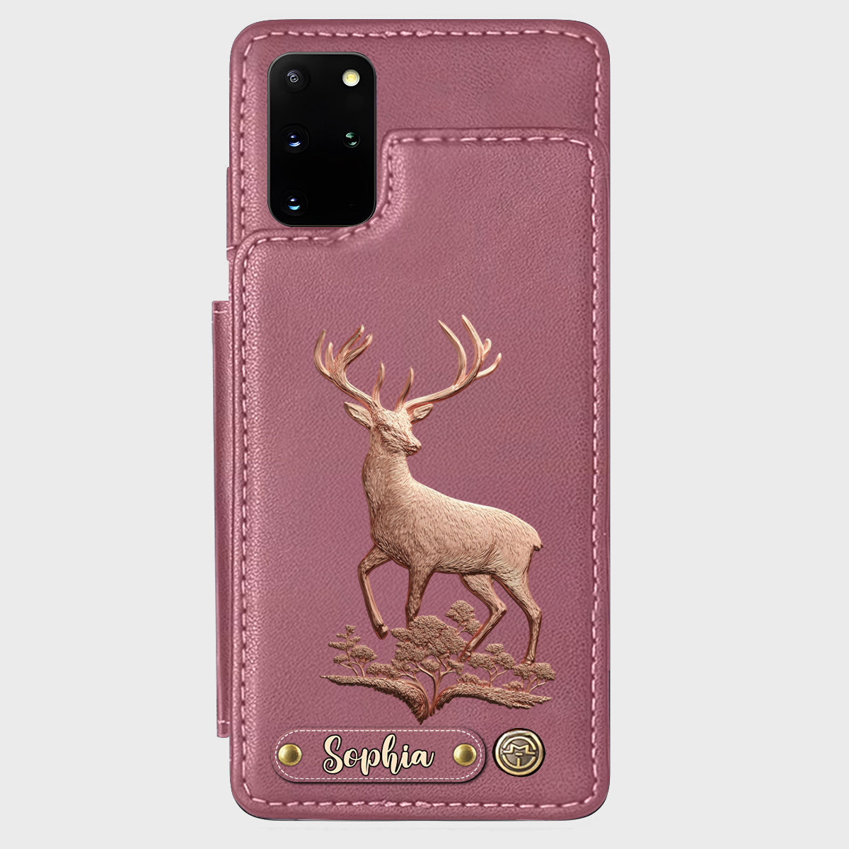 Étui portefeuille personnalisé Country Girl - Étui de téléphone à motif chasse