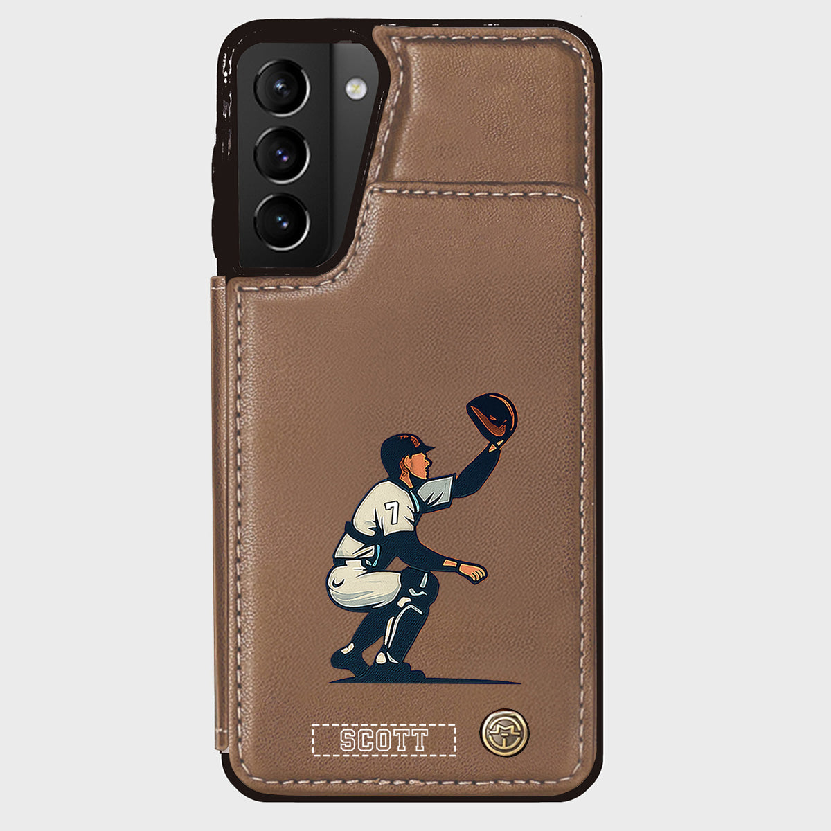 C'est la saison du baseball ! - Étui portefeuille personnalisé pour téléphone portable sur le thème du baseball
