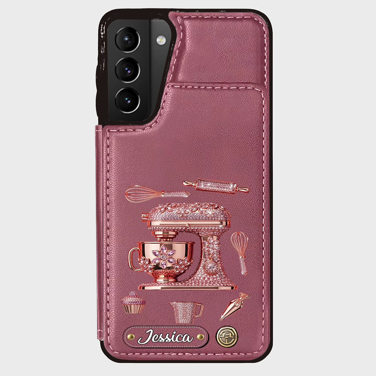 Passionné(e) de pâtisserie - Étui portefeuille personnalisé pour téléphone