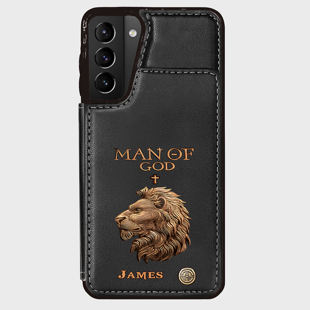 Homme de Dieu - Étui portefeuille chrétien personnalisé pour téléphone