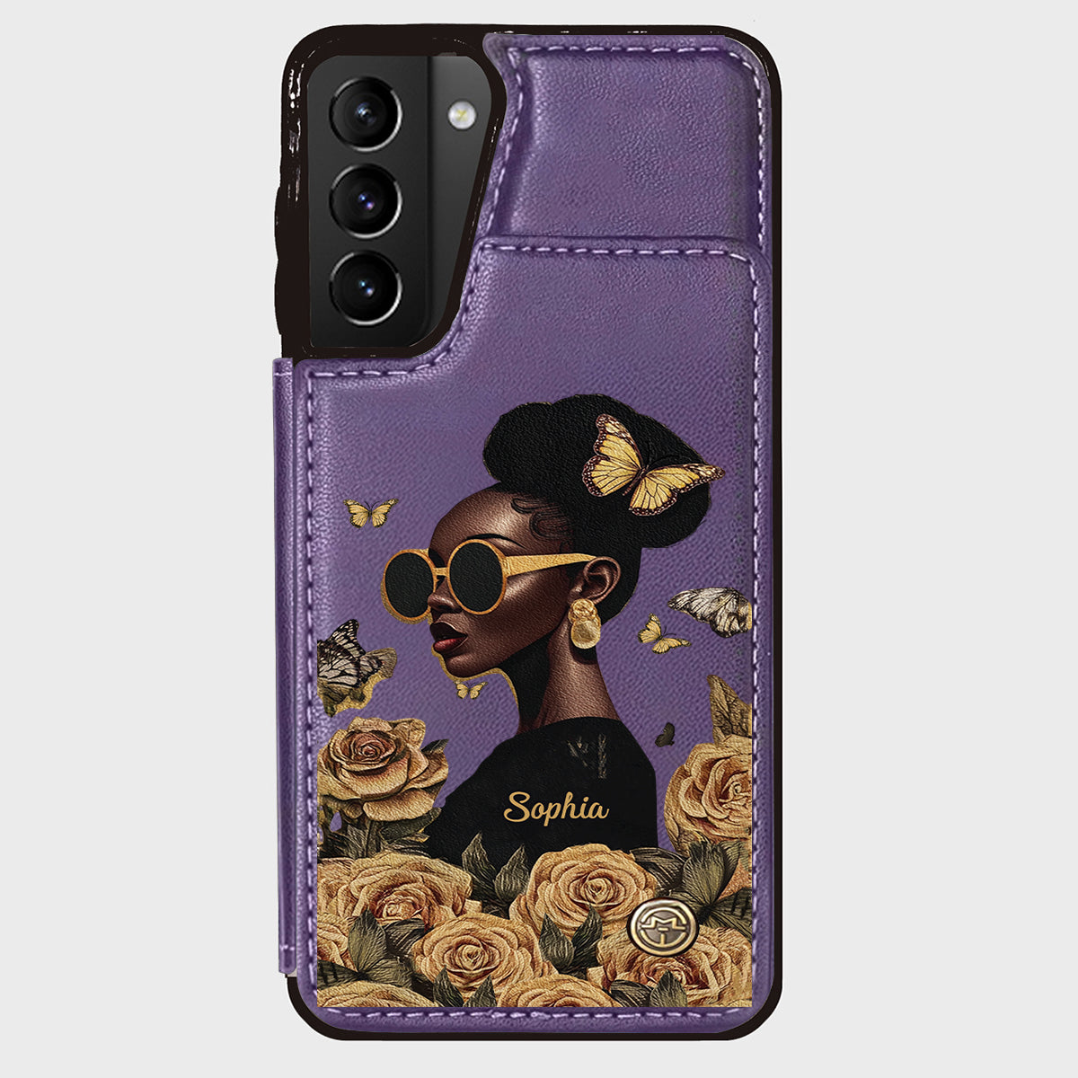 Empowered Beauty - Personalized African American Wallet Phone Case