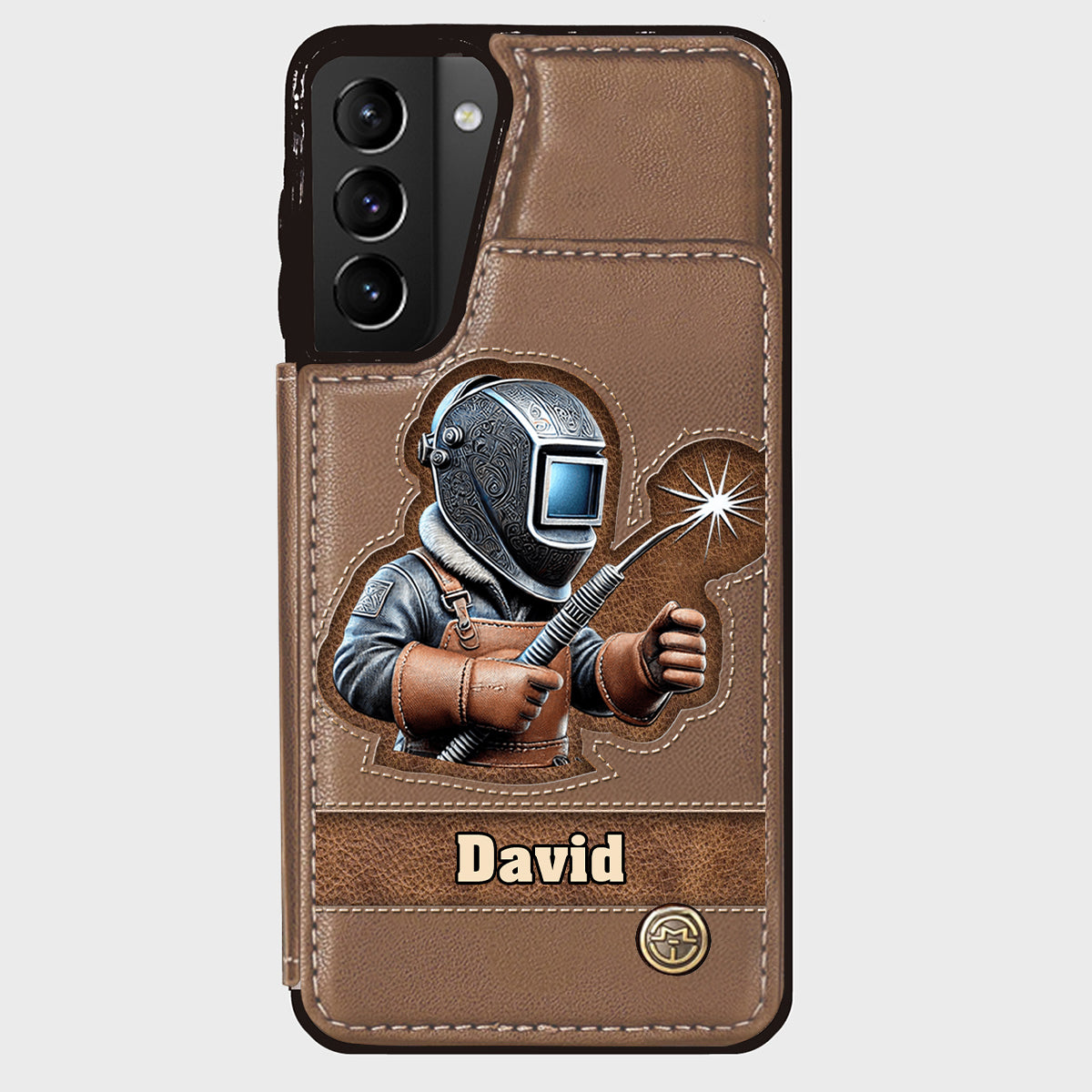 Strong Ones Become Welder - Personalized Welder Wallet Phone Case