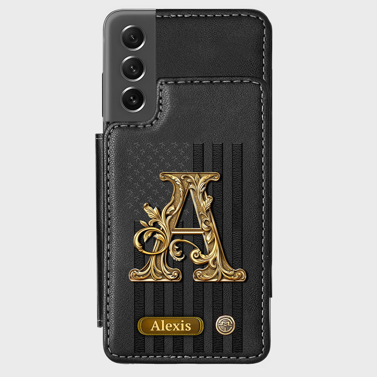 Cadeau initial pour lui, cadeau pour homme… - Étui portefeuille personnalisé pour téléphone