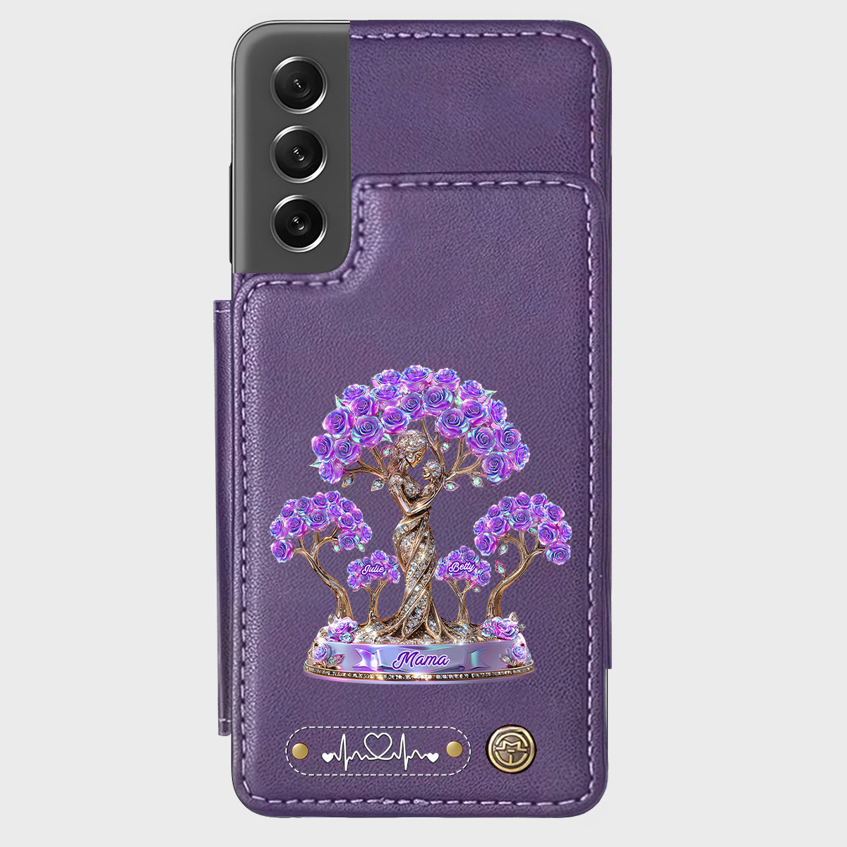 Meilleure maman du monde - Étui portefeuille personnalisé pour téléphone - Maman