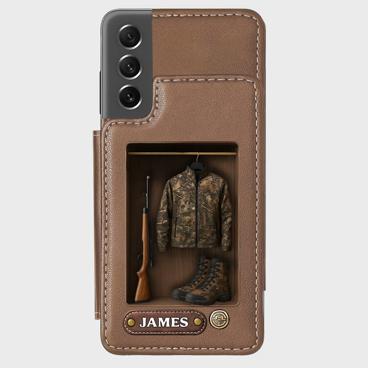 Passionné de chasse - Étui portefeuille personnalisé pour téléphone sur le thème de la chasse