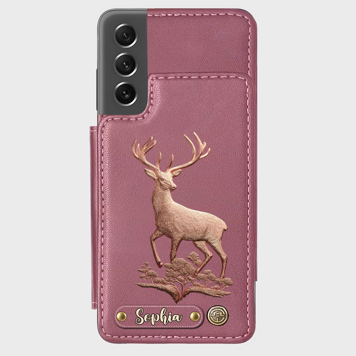 Étui portefeuille personnalisé Country Girl - Étui de téléphone à motif chasse