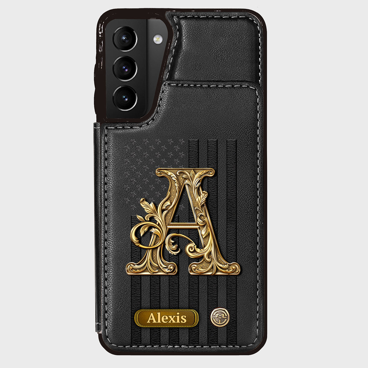 Cadeau initial pour lui, cadeau pour homme… - Étui portefeuille personnalisé pour téléphone