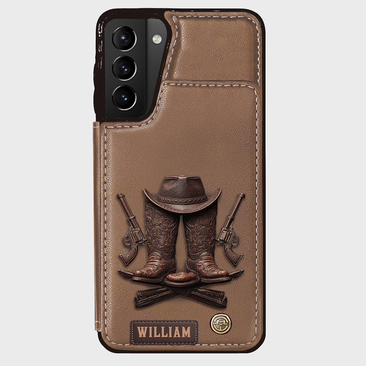 Western Spirit - Personalized Western Outfit Wallet Phone Case