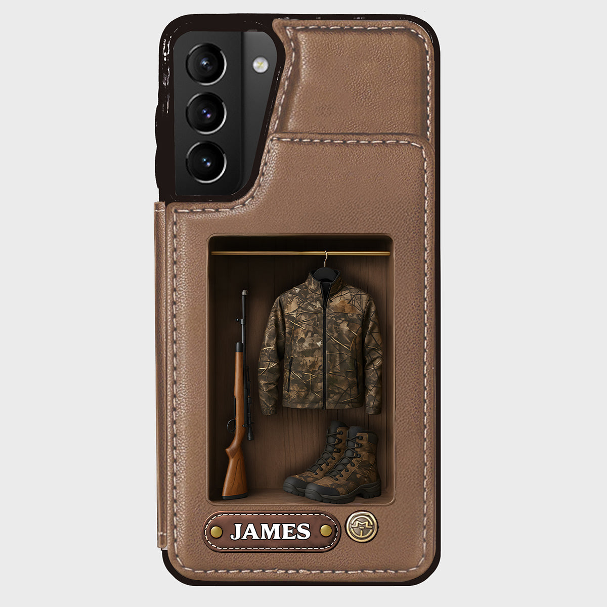 Passionné de chasse - Étui portefeuille personnalisé pour téléphone sur le thème de la chasse