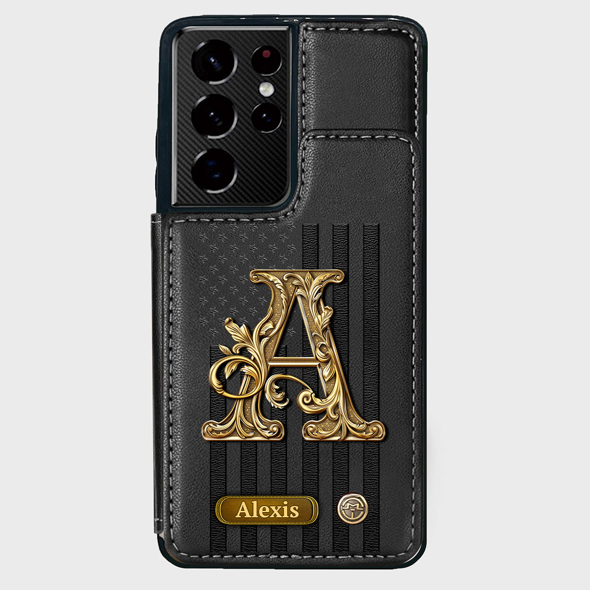 Cadeau initial pour lui, cadeau pour homme… - Étui portefeuille personnalisé pour téléphone