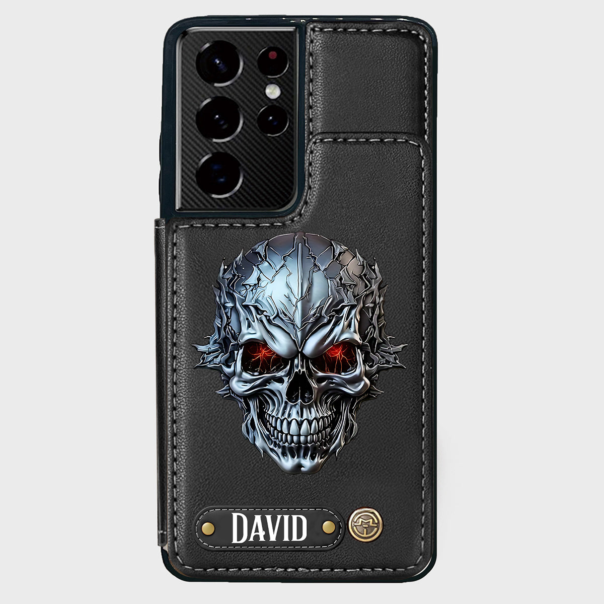 Cool Skull - Personalized Skull Wallet Phone Case