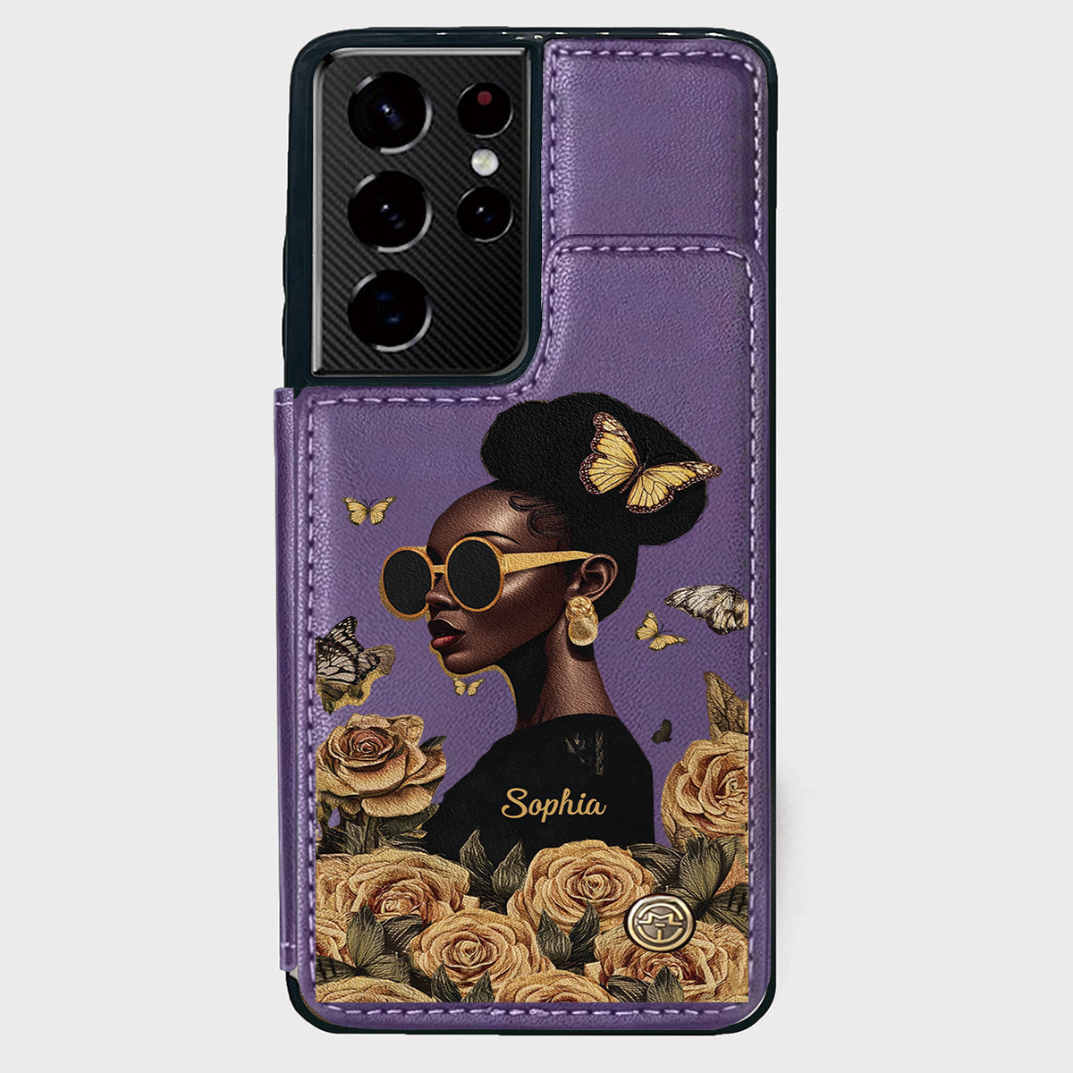 Empowered Beauty - Personalized African American Wallet Phone Case