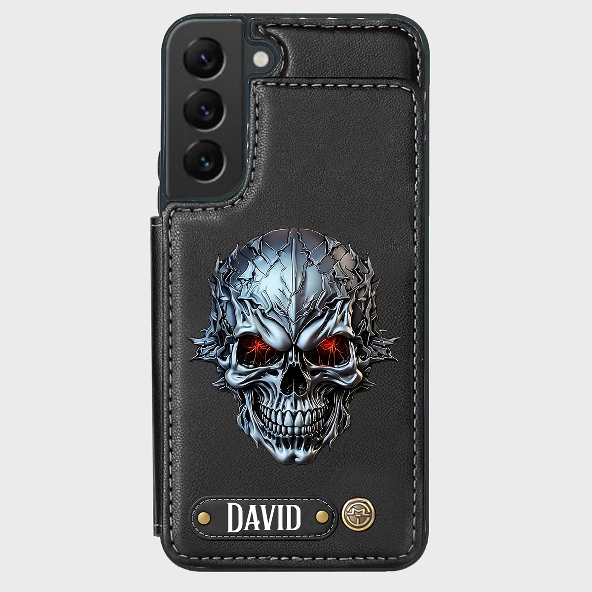 Cool Skull - Personalized Skull Wallet Phone Case
