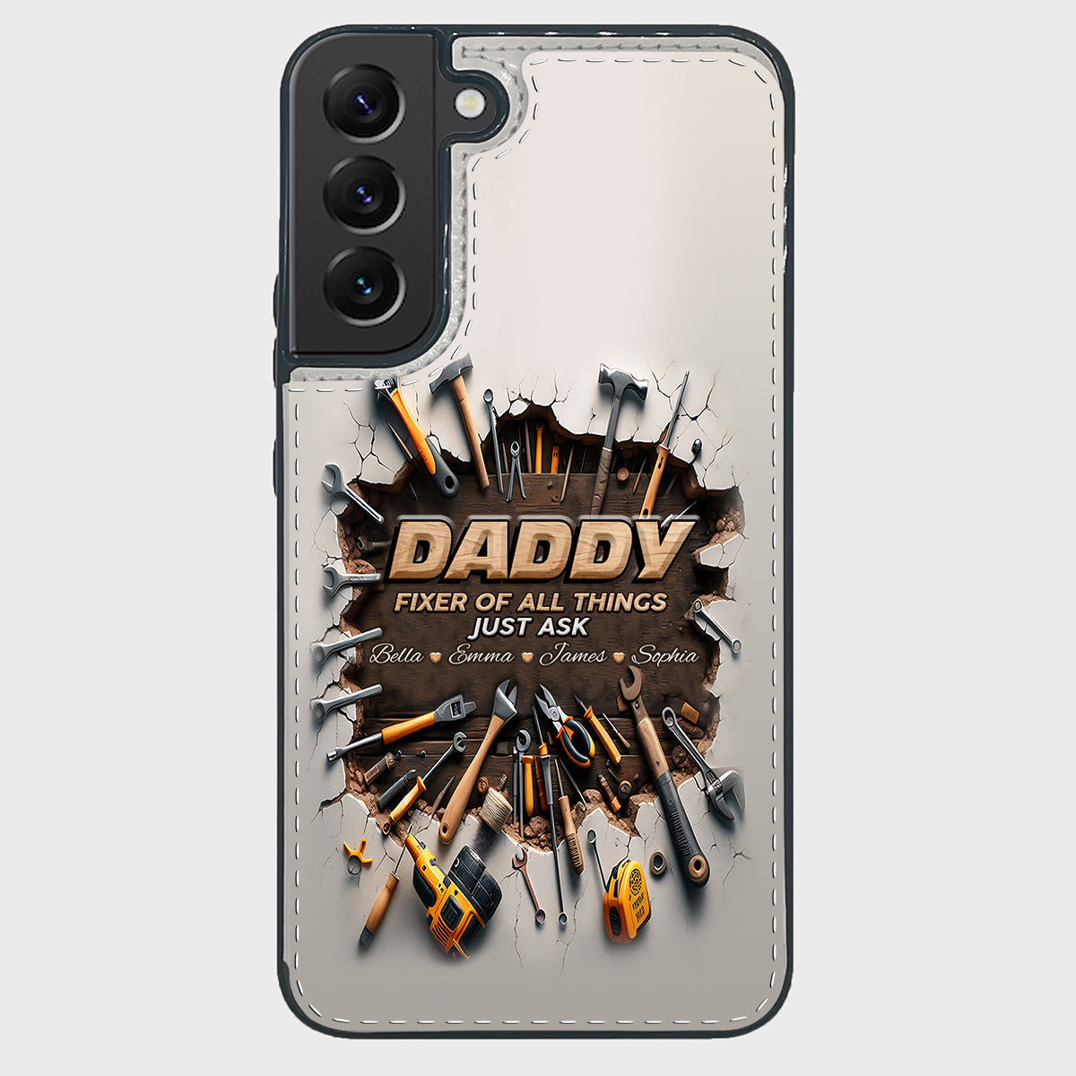 Étui portefeuille pliable personnalisé pour papa, le réparateur de tout -