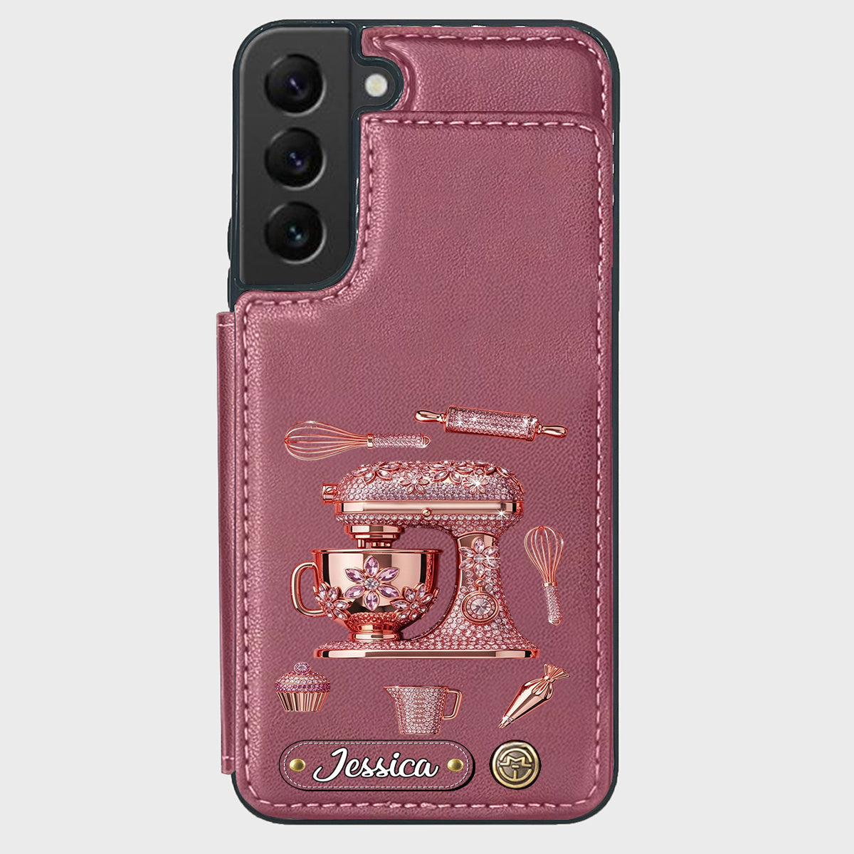 Passionné(e) de pâtisserie - Étui portefeuille personnalisé pour téléphone